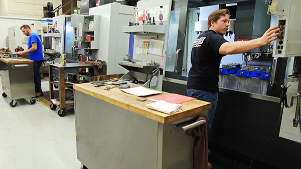 Man working on machine